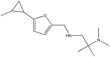 [2-(dimethylamino)-2-methylpropyl]({[5-(2-methylcyclopropyl)furan-2-yl]methyl})amine|