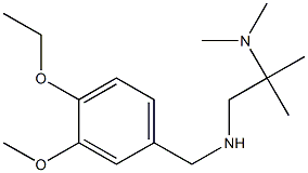 [2-(dimethylamino)-2-methylpropyl][(4-ethoxy-3-methoxyphenyl)methyl]amine,,结构式