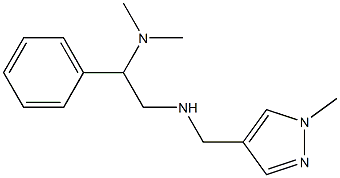 [2-(dimethylamino)-2-phenylethyl][(1-methyl-1H-pyrazol-4-yl)methyl]amine Struktur