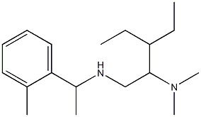 [2-(dimethylamino)-3-ethylpentyl][1-(2-methylphenyl)ethyl]amine 化学構造式