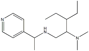 [2-(dimethylamino)-3-ethylpentyl][1-(pyridin-4-yl)ethyl]amine 结构式