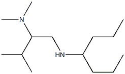 [2-(dimethylamino)-3-methylbutyl](heptan-4-yl)amine,,结构式