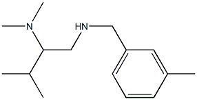 [2-(dimethylamino)-3-methylbutyl][(3-methylphenyl)methyl]amine Structure
