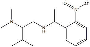 [2-(dimethylamino)-3-methylbutyl][1-(2-nitrophenyl)ethyl]amine Structure