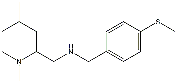 [2-(dimethylamino)-4-methylpentyl]({[4-(methylsulfanyl)phenyl]methyl})amine Structure