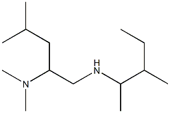 [2-(dimethylamino)-4-methylpentyl](3-methylpentan-2-yl)amine 结构式