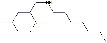 [2-(dimethylamino)-4-methylpentyl](heptyl)amine 结构式