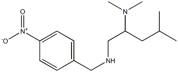 [2-(dimethylamino)-4-methylpentyl][(4-nitrophenyl)methyl]amine,,结构式