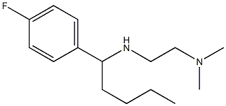 [2-(dimethylamino)ethyl][1-(4-fluorophenyl)pentyl]amine 化学構造式