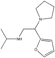 [2-(furan-2-yl)-2-(pyrrolidin-1-yl)ethyl](propan-2-yl)amine,,结构式