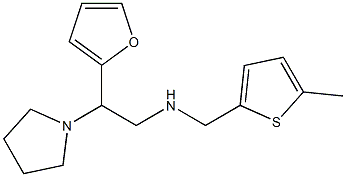 [2-(furan-2-yl)-2-(pyrrolidin-1-yl)ethyl][(5-methylthiophen-2-yl)methyl]amine 结构式