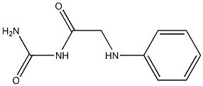 [2-(phenylamino)acetyl]urea Struktur