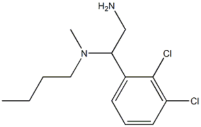 [2-amino-1-(2,3-dichlorophenyl)ethyl](butyl)methylamine Structure