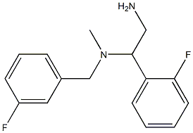 [2-amino-1-(2-fluorophenyl)ethyl][(3-fluorophenyl)methyl]methylamine Struktur