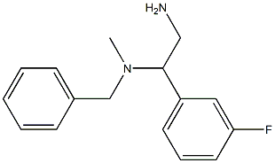 [2-amino-1-(3-fluorophenyl)ethyl](benzyl)methylamine Structure