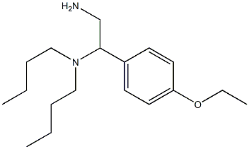 [2-amino-1-(4-ethoxyphenyl)ethyl]dibutylamine 化学構造式