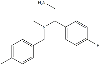 [2-amino-1-(4-fluorophenyl)ethyl](methyl)[(4-methylphenyl)methyl]amine Structure