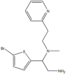 [2-amino-1-(5-bromothiophen-2-yl)ethyl](methyl)[2-(pyridin-2-yl)ethyl]amine