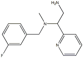 [2-amino-1-(pyridin-2-yl)ethyl][(3-fluorophenyl)methyl]methylamine|