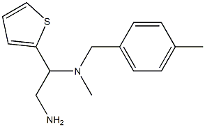 [2-amino-1-(thiophen-2-yl)ethyl](methyl)[(4-methylphenyl)methyl]amine,,结构式