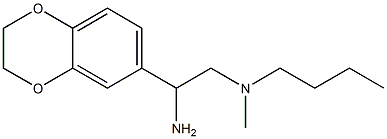 [2-amino-2-(2,3-dihydro-1,4-benzodioxin-6-yl)ethyl](butyl)methylamine 结构式