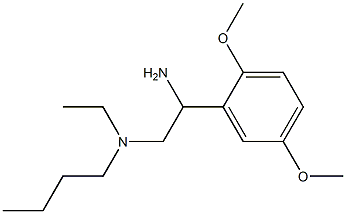 [2-amino-2-(2,5-dimethoxyphenyl)ethyl](butyl)ethylamine,,结构式