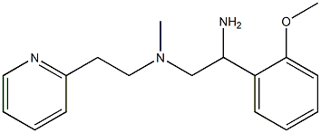 [2-amino-2-(2-methoxyphenyl)ethyl](methyl)[2-(pyridin-2-yl)ethyl]amine Structure