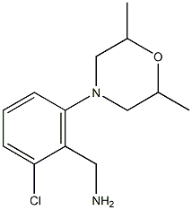 [2-chloro-6-(2,6-dimethylmorpholin-4-yl)phenyl]methanamine 化学構造式