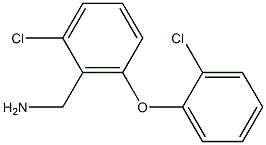 [2-chloro-6-(2-chlorophenoxy)phenyl]methanamine 化学構造式