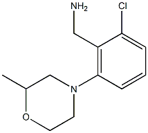 [2-chloro-6-(2-methylmorpholin-4-yl)phenyl]methanamine,,结构式