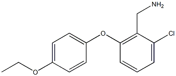 [2-chloro-6-(4-ethoxyphenoxy)phenyl]methanamine Structure