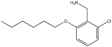 [2-chloro-6-(hexyloxy)phenyl]methanamine 结构式