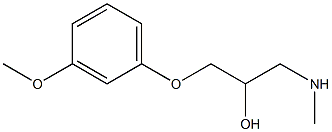 [2-hydroxy-3-(3-methoxyphenoxy)propyl](methyl)amine Struktur