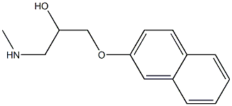 [2-hydroxy-3-(naphthalen-2-yloxy)propyl](methyl)amine,,结构式