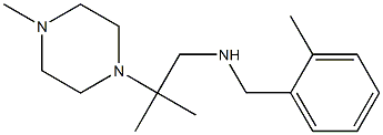 [2-methyl-2-(4-methylpiperazin-1-yl)propyl][(2-methylphenyl)methyl]amine 结构式