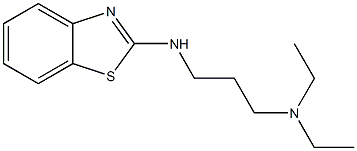 [3-(1,3-benzothiazol-2-ylamino)propyl]diethylamine,,结构式