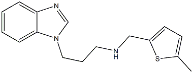[3-(1H-1,3-benzodiazol-1-yl)propyl][(5-methylthiophen-2-yl)methyl]amine Structure