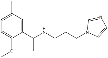 [3-(1H-imidazol-1-yl)propyl][1-(2-methoxy-5-methylphenyl)ethyl]amine Structure
