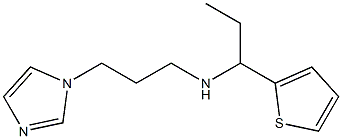 [3-(1H-imidazol-1-yl)propyl][1-(thiophen-2-yl)propyl]amine 结构式
