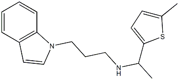 [3-(1H-indol-1-yl)propyl][1-(5-methylthiophen-2-yl)ethyl]amine Structure