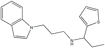 [3-(1H-indol-1-yl)propyl][1-(thiophen-2-yl)propyl]amine Struktur