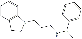 [3-(2,3-dihydro-1H-indol-1-yl)propyl](1-phenylethyl)amine,,结构式