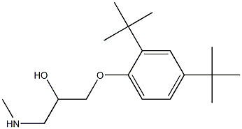 [3-(2,4-di-tert-butylphenoxy)-2-hydroxypropyl](methyl)amine Structure