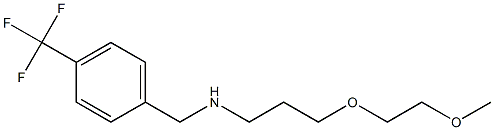 [3-(2-methoxyethoxy)propyl]({[4-(trifluoromethyl)phenyl]methyl})amine Struktur