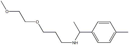 [3-(2-methoxyethoxy)propyl][1-(4-methylphenyl)ethyl]amine,,结构式