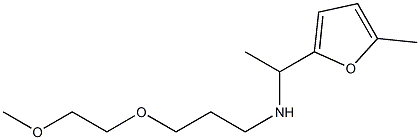 [3-(2-methoxyethoxy)propyl][1-(5-methylfuran-2-yl)ethyl]amine,,结构式