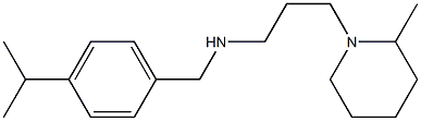 [3-(2-methylpiperidin-1-yl)propyl]({[4-(propan-2-yl)phenyl]methyl})amine 结构式