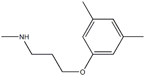 [3-(3,5-dimethylphenoxy)propyl](methyl)amine 化学構造式