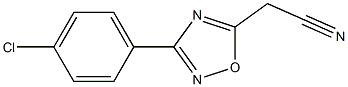 [3-(4-chlorophenyl)-1,2,4-oxadiazol-5-yl]acetonitrile,,结构式