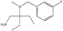 [3-(aminomethyl)pentan-3-yl][(3-fluorophenyl)methyl]methylamine 化学構造式